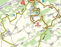 Das Damenrennen auf der Karte