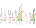 Das Profil der 15. Etappe