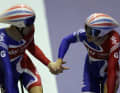 Erfolgreiche Paarung: Bradley Wiggins (links) und Geraint Thomas (rechts) feierten gemeinsam zahlreiche Erfolge in der Mannschaftsverfolgung. Thomas feierte dreimal WM-Gold und zwei Olympiasiege in der Disziplin