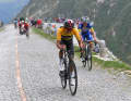 Auf dem Gotthardpass endete letztmals 2019 eine Etappe der Tour de Suisse mit Egan Bernal (vorne) als Sieger. 2024 gibt es wieder eine Bergankunft auf dem Pass