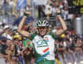 Erster Tour-Etappensieg eines großen Sprinters: Thor Hushovd setzte sich 2002 in Bourg-en-Bresse vor Christophe Mengin durch