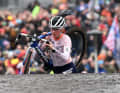 Auf dem Weg zum WM-Titel: Die spätere Weltmeisterin Fem van Empel bei der Cyclocross-WM 2023 in Hoogerheide, 4. Februar 2023