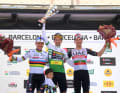 Am Ende hatte Roglic (Bildmitte) die Nase vorne bei der Katalonien-Rundfahrt