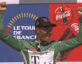 Das Markenzeichen von Erik Zabel: das Grüne Trikot. Auch 1997 gewann er die Punktewertung der Tour de France.