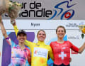 Demi Vollering hat die Tour de Romandie Femininvor Katarzyna Niewiadoma und Marlen Reusser gewonnen.
