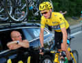 Sky-Teamchef Dave Brailsford mit Chris Froome, der nach Wiggins die Tour de France 2013, 2015, 2016 und 2017 gewann.