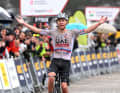 Tadej Pogacar, Sieger der 2. Etappe der Katalonien-Rundfahrt 2024