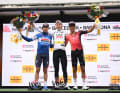 Der Slowene machte mit seinem vierten Tagessieg auch die Gesamtwertung klar. Mikel Landa und Egan Bernal belegten die Plätze zwei und drei in der Gesamtwertung.