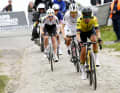 Duell der Gigantinnen: Marianne Vos (vorne) gegen Lotte Kopecky (zweite Position)