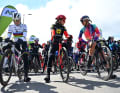 Bei Lüttich-Bastogne-Lüttich 2024 der Frauen waren zahlreiche Top-Athletinnen am Start: Lotte Kopecky (links), Elisa Longo Borghini (Mitte), Katarzyna Niewiadoma (rechts)