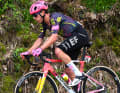 Einsamer Italiener: Andrea Piccolo fuhr lange Zeit alleine vorne weg, ehe er kurz vor dem Ziel vom Peloton eingeholt wurde.