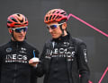 Zum Start erstmal einen Kuchen: Geraint Thomas feierte am Tag der 20. Etappe seinen 38. Geburstag.