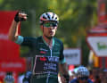 Wout van Aert fährt auf der 7. Etappe der Vuelta a Espana 2024 seinen zweiten Tagessieg ein