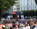 Viele Zuschauer kamen bei bestem Wetter in Hamburg an die Strecke.