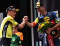 Bei den Cyclassics 2024 konnte Olav Kooij sich knapp vor Jonathan Milan durchsetzen