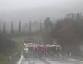 Die gesamte 3. Etappe von Tirreno-Adriatico über regnete es. Für die Fahrer war es ungemütlich