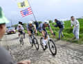 Spitzen-Trio: Mathieu van der Poel, Jasper Philipsen und Tadej Pogačar