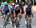 Primoz Roglic (Red Bull - BORA - hansgrohe) sicherte sich zwei Sekunden an Zeitbonifikation beim Zwischensprint.
