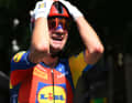 Giulio Ciccone kann es kaum fassen: Erstes Rennen seit seinem Aus beim Giro d'Italia - und gleich der erste Sieg.