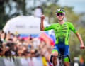 Wie schon im Vorjahr in Zürich erreichte Tadej Pogačar das Ziel nach einem beeindruckenden Solo. Der zweitplatzierte Remco Evenepoel (Belgien) hatte 1:28 Min. Rückstand