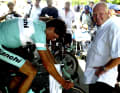 Jan Ullrich mit dem Teammanager Rudy Pevenage.