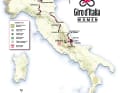 Übersicht über den Streckenverlauf des Giro d'Italia Women