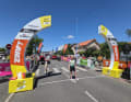 Am Start der 5. Etappe der Tour de France Femmes avec Zwift