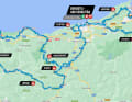 Die Strecke der Clasica San Sebastian 2024