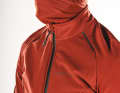 Van Rysel Rennradjacke Winter Herren Racer Extreme: Die Winterjacke aus dem Decathlon-Sortiment hat einen knöpfbaren Buff integriert, der auch das empfindliche Gesicht von kaltem Fahrtwind schützt