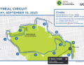 Der Rundkurs des Grand Prix Cycliste de Montreal auf der Karte