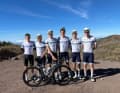 Mitglieder des MYVELO Pro Cycling Teams beim Training auf Teneriffa