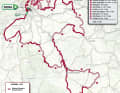 Die Strecke der Strade Bianche 2024 der Männer.