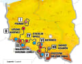 Die Polen-Rundfahrt 2023 auf der Karte