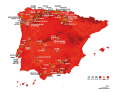 Die Vuelta a Espana 2024 auf der Karte