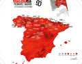 Die Vuelta a Espana 2025 auf der Karte