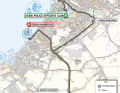 Die Strecke der 1. Etappe der UAE Tour Women 2025