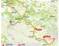 Die Strecke der 1. Etappe