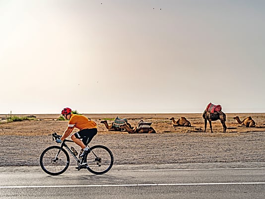 Mit dem Rennrad unterwegs in einer anderen Welt