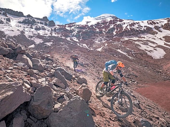 Biken am Chimborazo, dem höchsten Berg der Welt