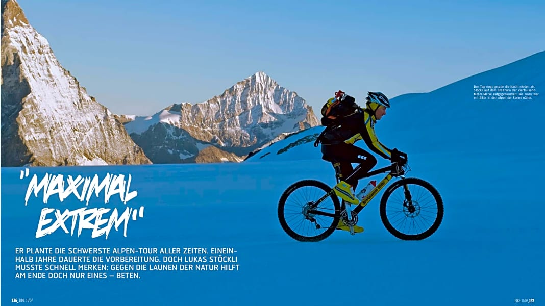 Gipfelstürmer in der Schweiz: 4000er mit dem Bike