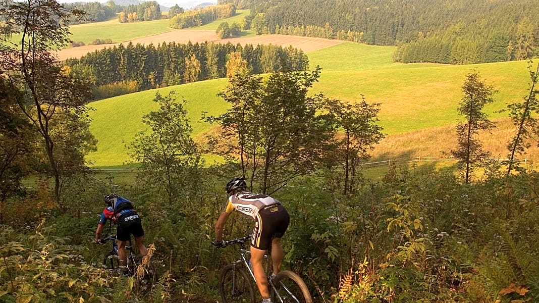 Mountainbiken in Sachsen: Ost-Erheiterung