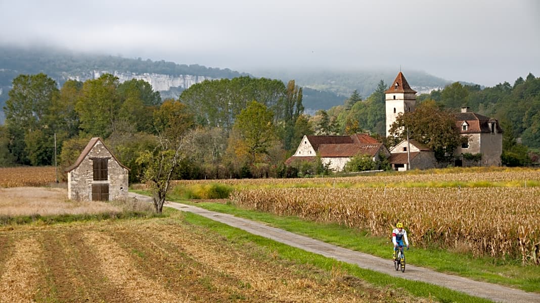 Rennradreise Südwestfrankreich: Lot - Tourentipps im Département Lot für Rennradler