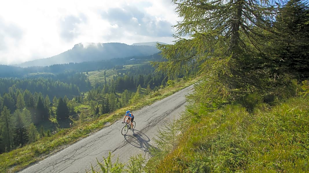Reise Italien: Vier Rennradtouren im Trentino - Kletterpartie rund um das Val Sugana