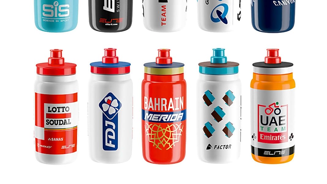 Test 2017: Elite Trinkflaschen "Tour de France Edition" - Elite Team Bottles - Trinkflaschen für die Radtour
