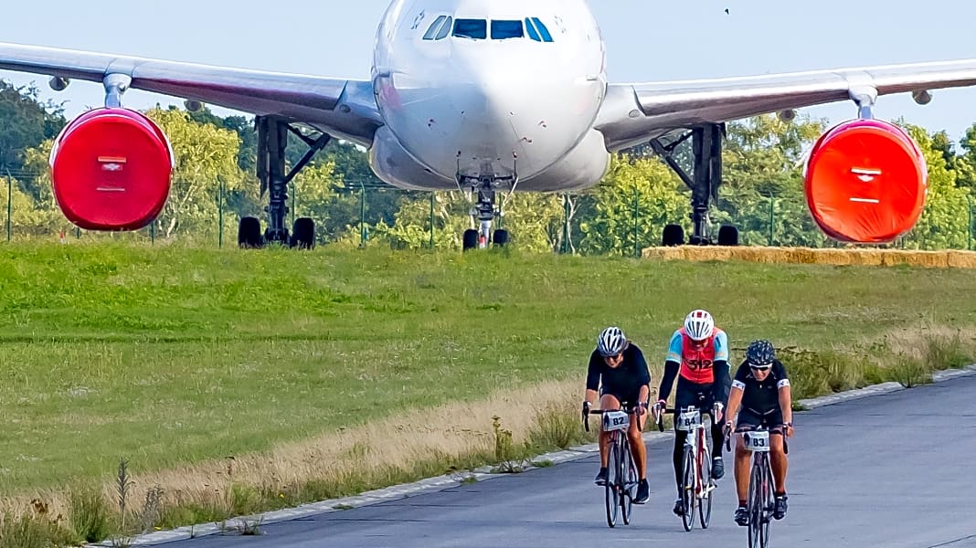 Radsport auf dem Flughafen Nordholz