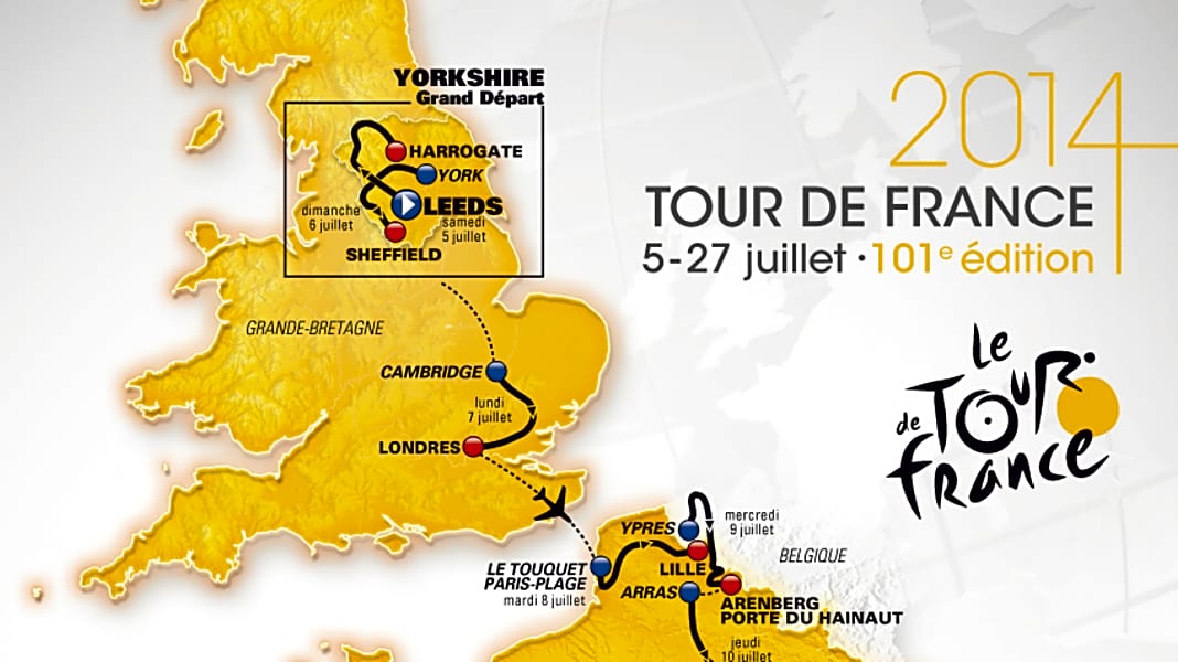 Tour de France 2014 – alle Etappen im Überblick