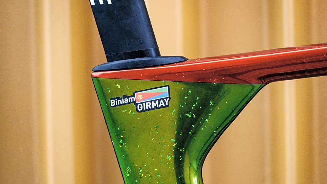 Cube Litening Aero C:68X: Sonderlackierung für Biniam Girmay TOUR