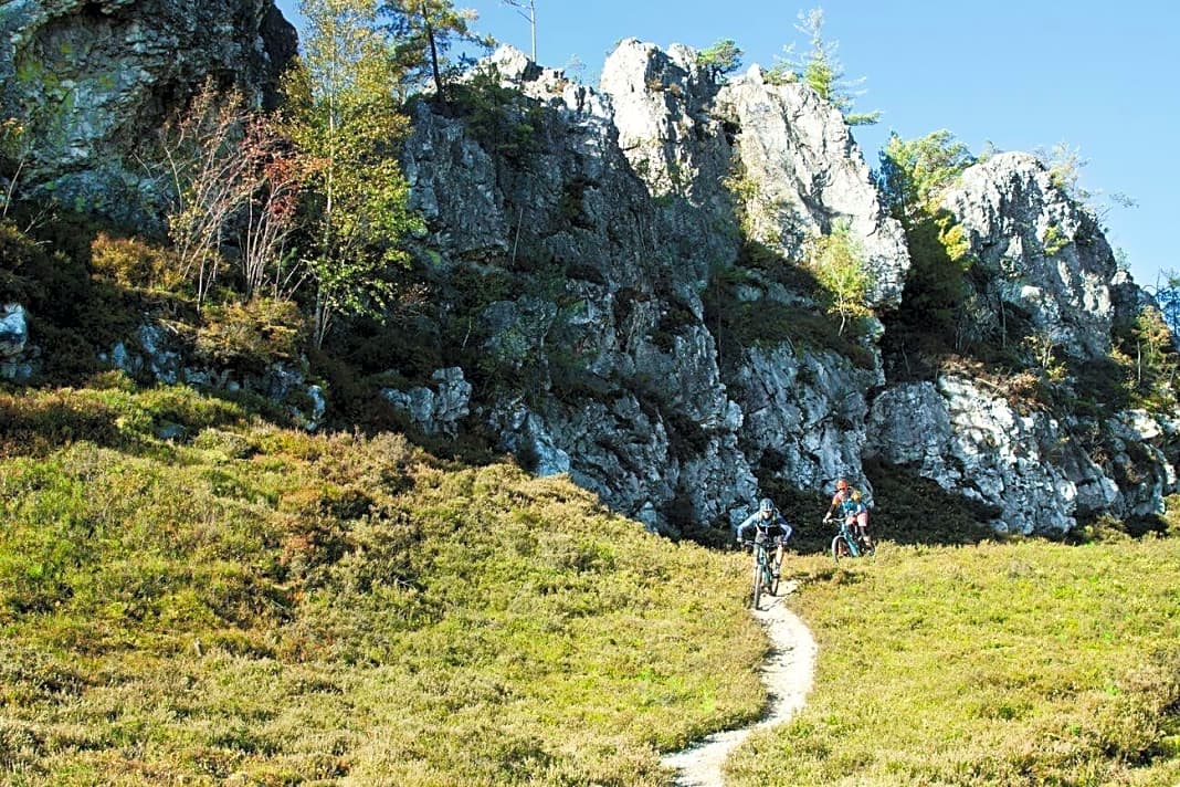 Der Große Pfahl bei Viechtach lässt Dolomiten-Flair aufkommen.