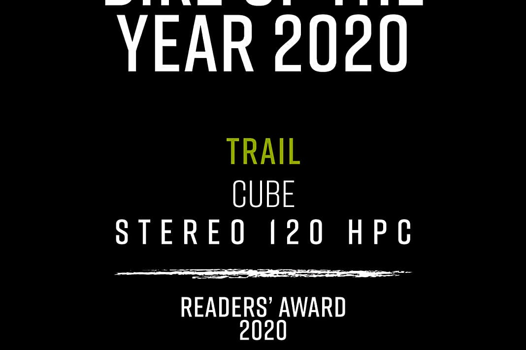 Das Cube Stereo 120 HPC - Euer Sieger in der Kategorie Trailbike.