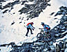 Bretthart gefrorene Schneefelder am Col du Couard: eine der heftigsten Erfahrungen meines Lebens.